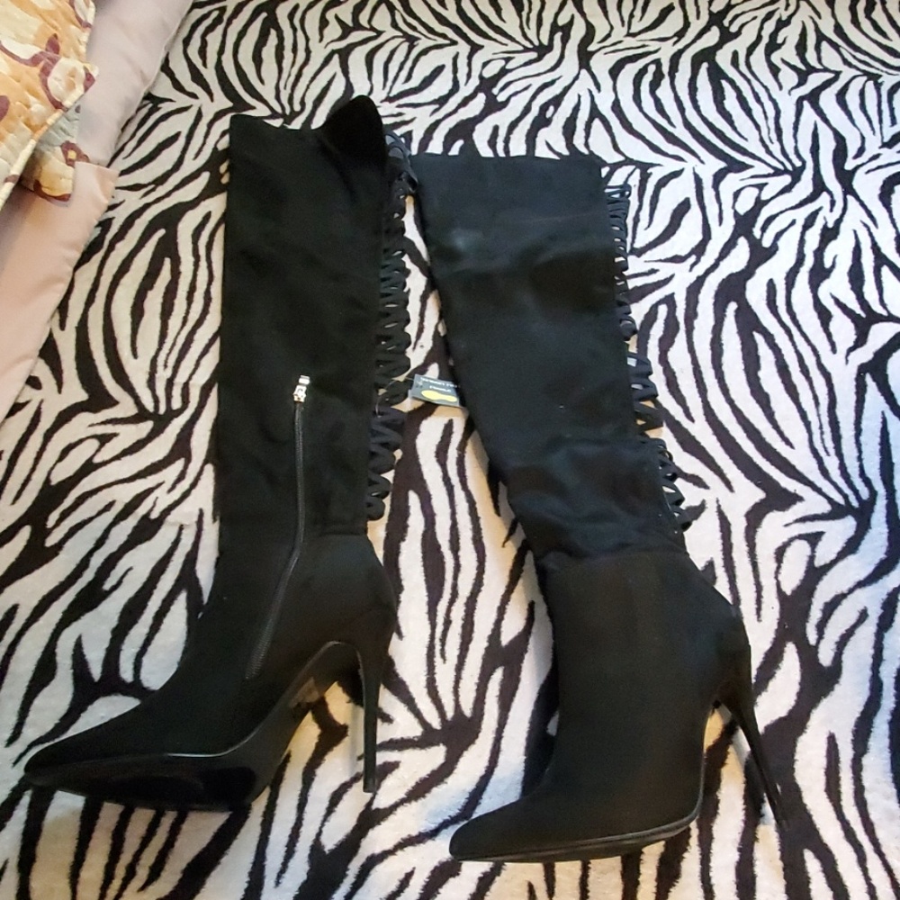 High boots heel